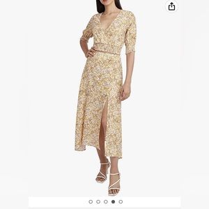 BCBGeneration  Maxi Skirt and Shirt.  Skirt with Side Slit and
Buttons.